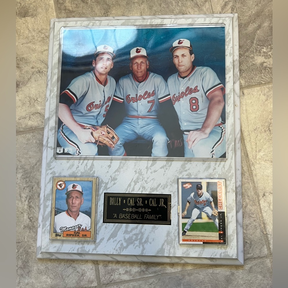 Ripken Family Baltimore Orioles Baseball Photo & Cards “A Baseball Family”